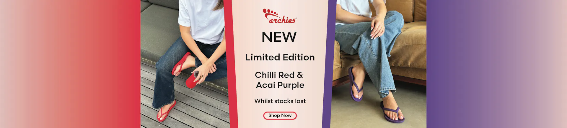 Archies Limited Edition Acai Purple and Chilli Red