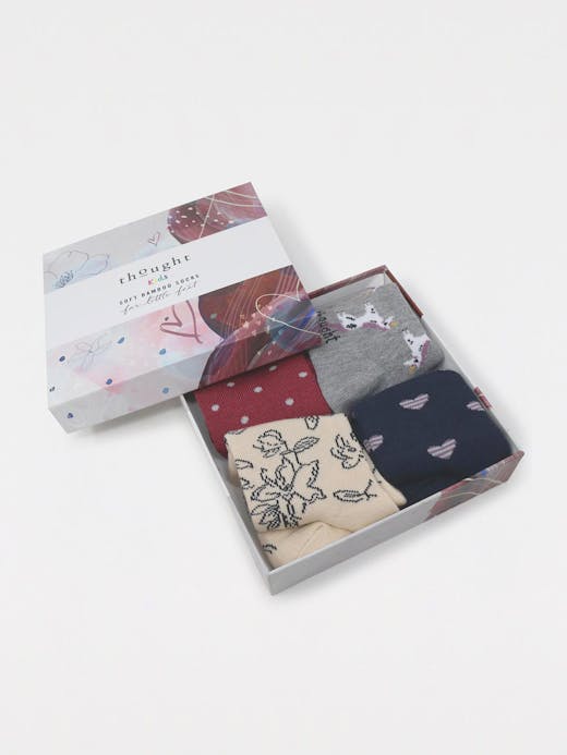 Thought Lettie Kids Bamboo Organic Cotton Sock Gift Box