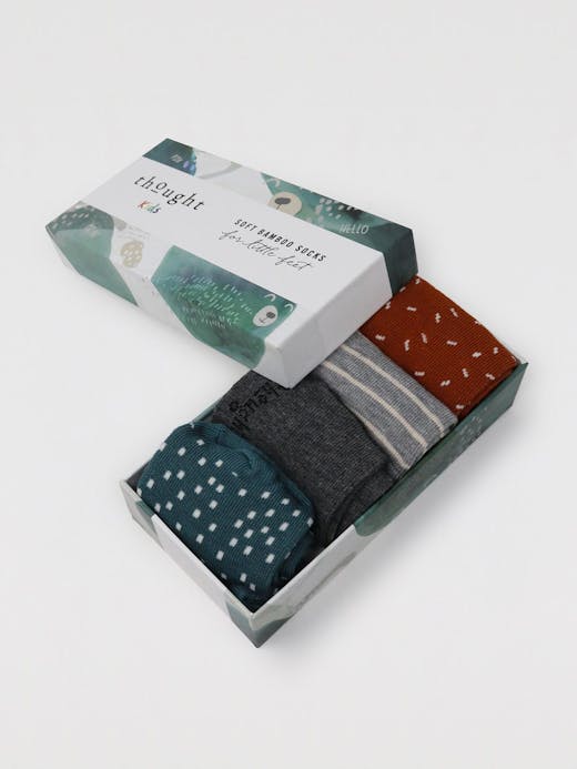 Thought Orpha Animal Baby Bamboo Organic Cotton Sock Gift Box
