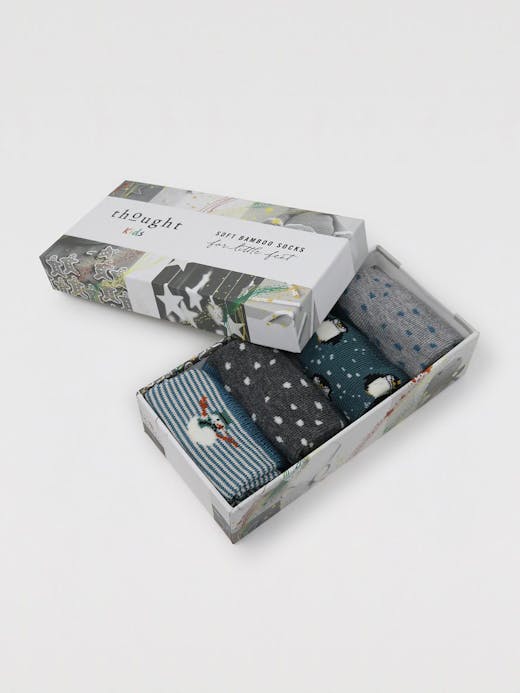 Thought Meri Christmas Baby Bamboo Organic Cotton Sock Gift Box