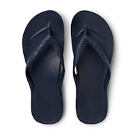 Archie's Footwear Navy Arch Support Flip Flops