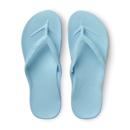 Archie's Footwear Sky Blue Arch Support Flip Flops