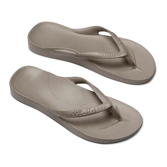 Taupe flip flops clearance