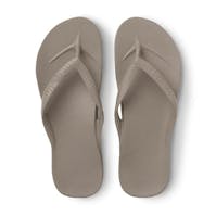 Archie's Footwear Taupe Arch Support Flip Flops