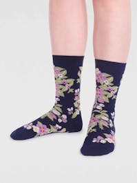 Thought Arya Bamboo Floral Socks UK 4-7