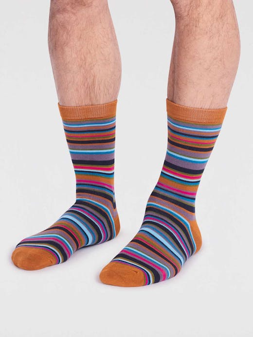 Thought Matias Stripe Bamboo Socks UK 7-11
