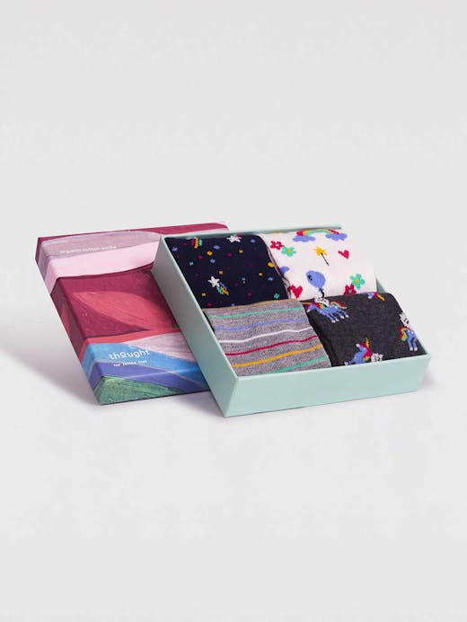 Thought Kids Luma Unicorn Bamboo Sock Gift Box