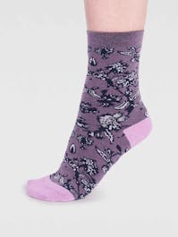 Thought Ellianna Floral Gots Socks UK 4-7