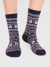 Thought Women's Waverly Gots Pattern Socks UK 4-7