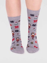 Thought Women's Clara Bamboo Nutcracker Socks UK 4-7