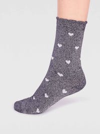 Thought Women's Crystelle Heart Sparkle Socks UK 4-7