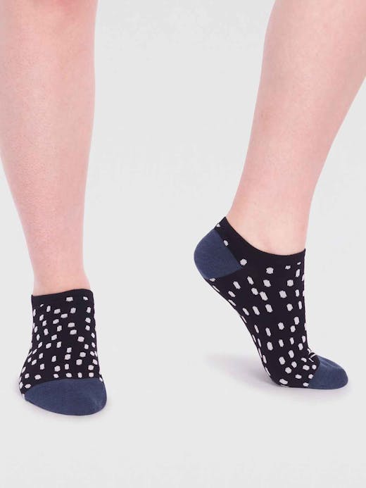 Thought Women's Serena Bamboo Spot Trainer Socks UK 4-7
