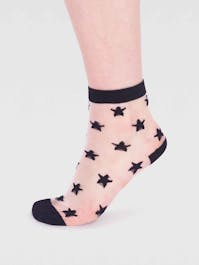 Thought Women's Astra Bamboo Star Mesh Socks UK 4-7