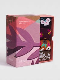 Thought Blossom Gots Floral Sock Box UK 4-7