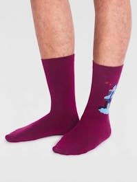 Thought Men's Onyx Gots Rocket Socks UK 7-11