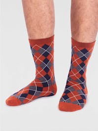 Thought Men's Ivan Gots Check Socks UK 7-11