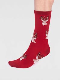 Thought Men's Celyn Gots Christmas Stag Socks UK 7-11
