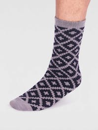 Thought Men's Grady Pattern Wool Socks UK 7-11