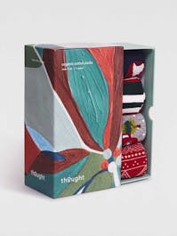 Thought Men's Christmas Jumper Gots Sock Box UK 7-11