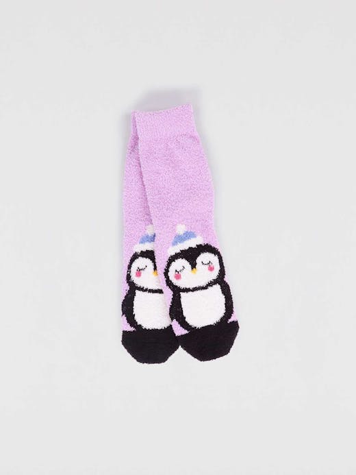 Thought Kids Billie Recycled Polyester Animal Fluffy Socks