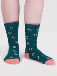 Thought Women's Cece GOTS Organic Cotton Bug Socks 4-7