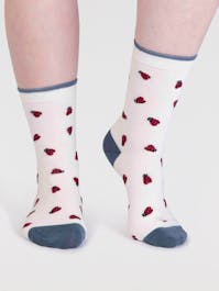 Thought Women's Cece GOTS Organic Cotton Bug Socks 4-7