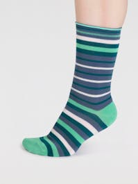 Thought Women's Lucia Bamboo Stripe Socks 4-7