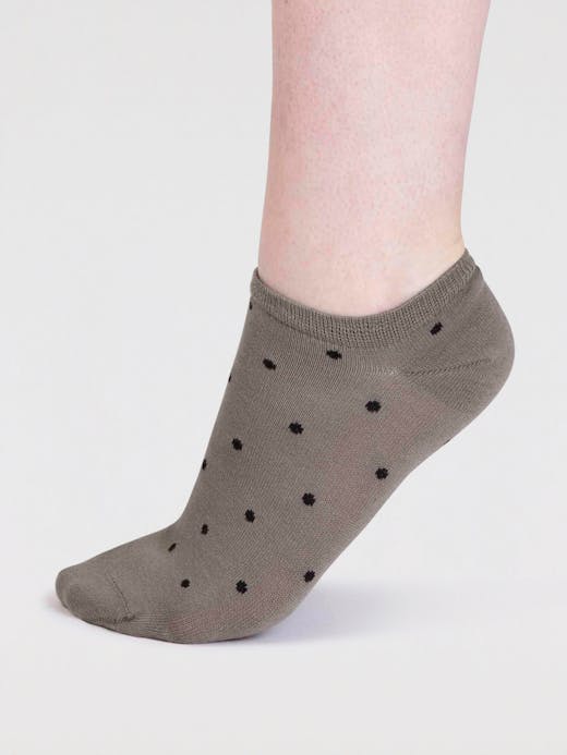 Thought Women's Dottie Bamboo Spotty Trainer Socks 4-7