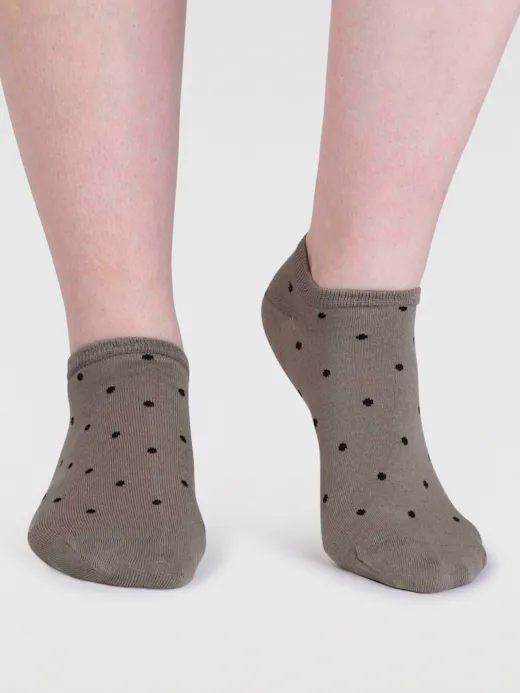 Thought Women's Dottie Bamboo Spotty Trainer Socks 4-7