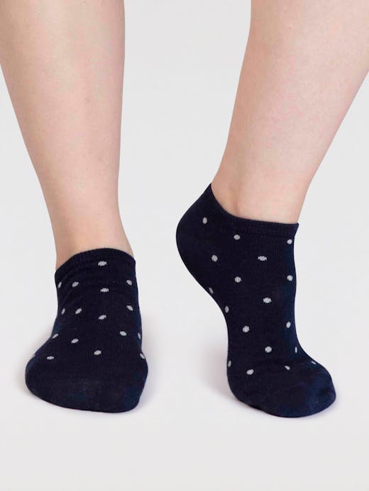Thought Women's Dottie Bamboo Spotty Trainer Socks 4-7