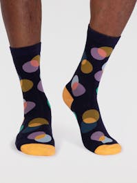 Thought Men's Laurent GOTS Organic Cotton Circle Socks 7-11