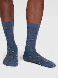 Thought Men's Finley GOTS Organic Cotton Fly Fishing Socks 7-11