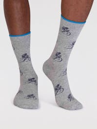 Thought Men's Jorge Bamboo Bike Sock Box UK 7-11