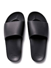 Archies Footwear Black Arch Support Slides