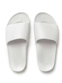 Archies Footwear White Arch Support Slides