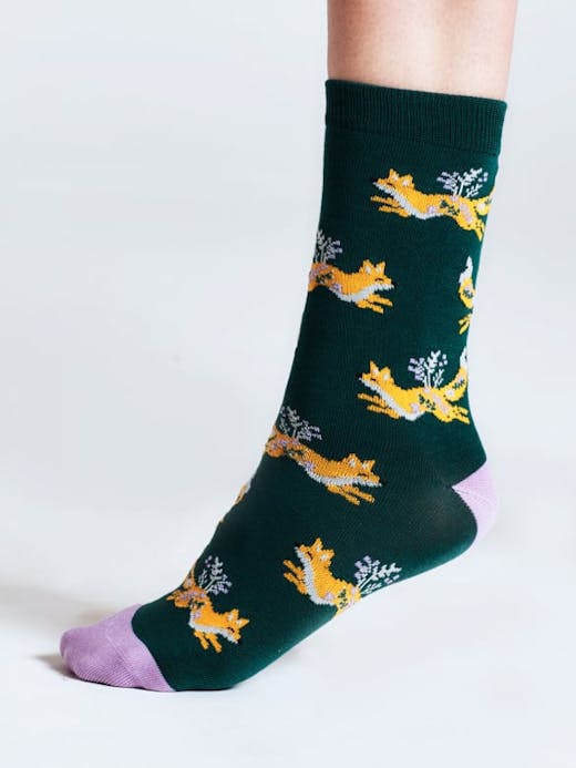 Thought Women's Bess Fox Bamboo Socks UK 4-7