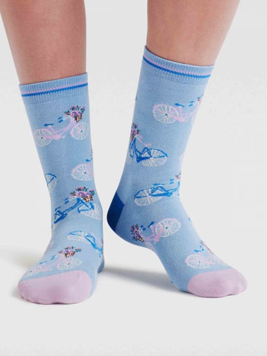 Thought Rosette Bike Bamboo Socks UK 4-7