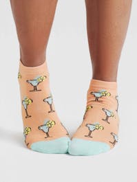 Thought Dixie Cocktail Bamboo Trainer Socks UK 4-7