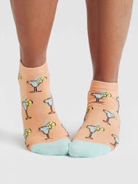 Thought Dixie Cocktail Bamboo Trainer Socks UK 4-7