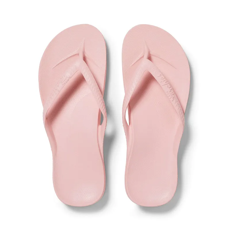 Archies Arch Support Flip Flops in Pink