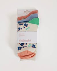 Thought Painterly Floral And Stripe Bamboo 3 Pack Socks