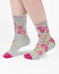 Thought Climbing Floral Bamboo Socks UK 4-7