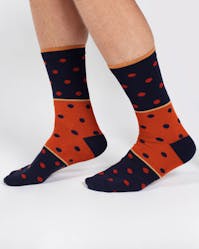 Thought Spot Stripe Bamboo Crew Socks UK 7-11