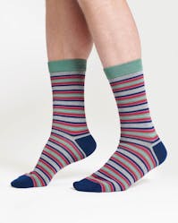 Thought Variegated Bamboo Multi Stripe Socks UK 7-11