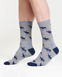 Thought Stag Bamboo Crew Socks UK 7-11
