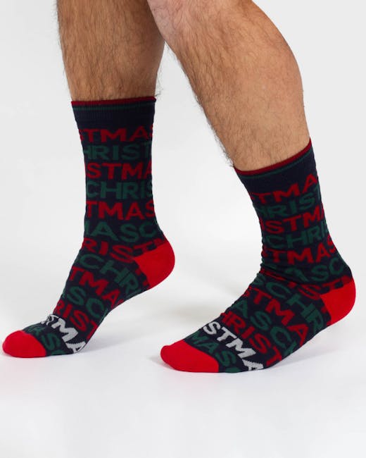 Thought Christmas Bamboo Crew Socks UK 7-11