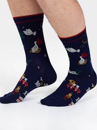 Thought 12 Days Of Christmas Bamboo Socks UK 7-11