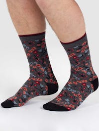 Thought Scattered Flower Bamboo Crew Socks UK 7-11