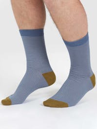 Thought Thin Stripe Bamboo Crew Socks UK 7-11