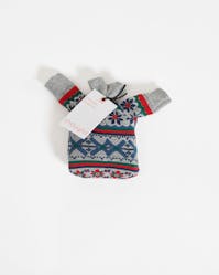 Thought Men's Christmas Fairisle Organic Cotton Socks in a Bag UK 7-11